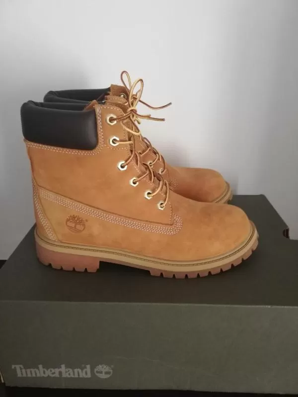 Ghete Timberland EU 38 | Maro, Monocrom, Piele naturală - Image 4