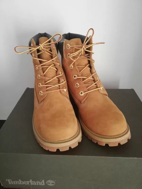 Ghete Timberland EU 38 | Maro, Monocrom, Piele naturală - Image 5