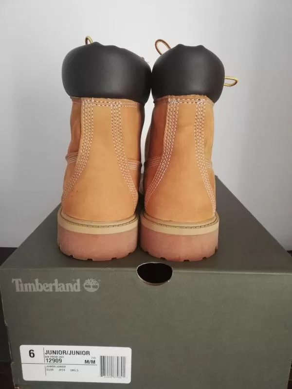 Ghete Timberland EU 38 | Maro, Monocrom, Piele naturală - Image 3