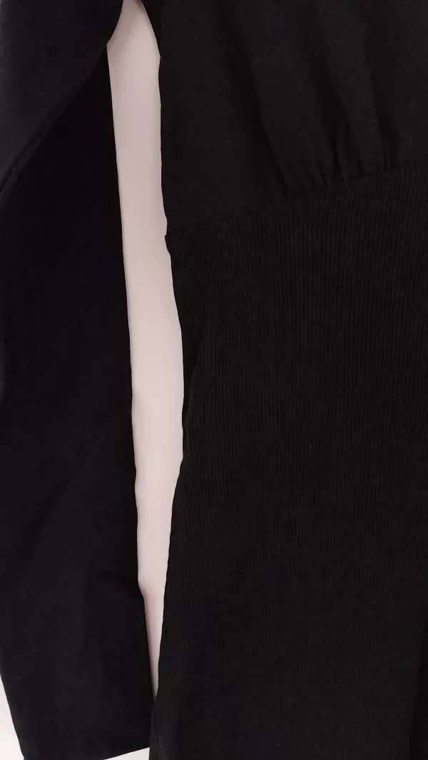 Rochie casual Sinsay XXS | Negru, Midi, Mânecă lungă - Image 5