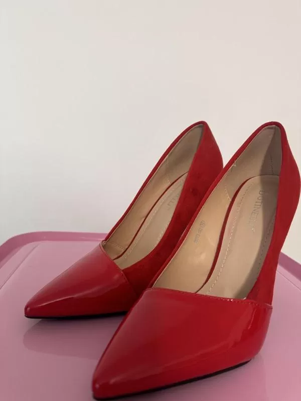 Pantofi cu toc înalt Botinelli EU 39 | Roșu, Piele lăcuită - Image 7