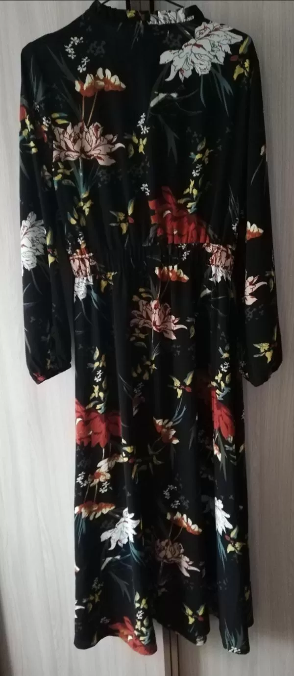 Rochie casual Only M | Multicolor, Maxi, Mânecă lungă, Floral & Tropical, Poliester - Image 6