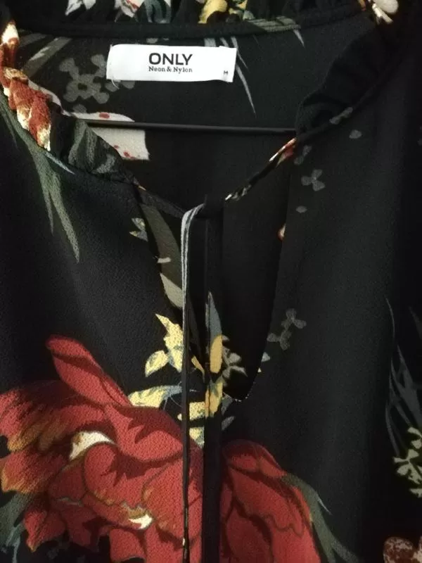 Rochie casual Only M | Multicolor, Maxi, Mânecă lungă, Floral & Tropical, Poliester - Image 3