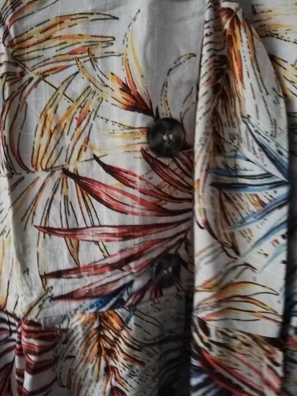 Rochie de vară Primark EU 36 | Crem, Midi, Bretele subțiri, Floral & Tropical, Vâscoză - Image 5
