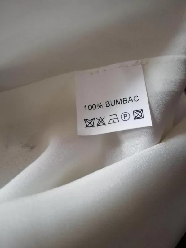 Rochie casual Vanda EU 38 | Alb, Midi, Mânecă scurtă, Floral & Tropical, Bumbac - Image 4