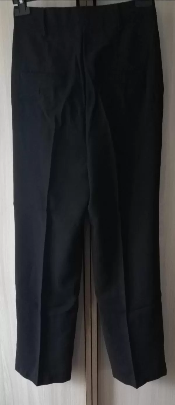 Pantaloni LC WAIKIKI EU 36 | Negru, Lungi, Talie înaltă, Wide Leg fit, Eleganți Stofă, Monocrom, Vâscoză - Image 7