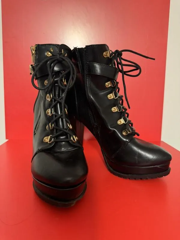 Ghete SHOEDAZZLE EU 40 | Negru, Piele ecologică - Image 6