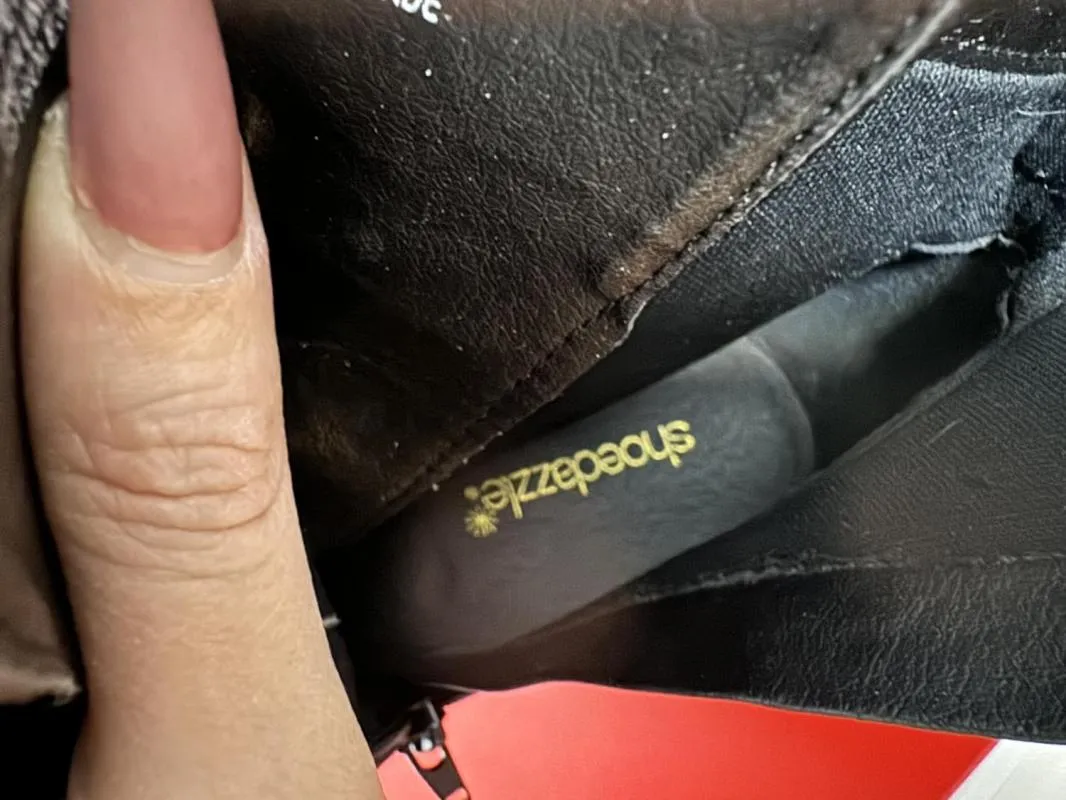Ghete SHOEDAZZLE EU 40 | Negru, Piele ecologică - Image 12