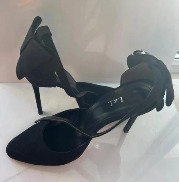 Pantofi cu toc înalt L&L EU 40 | Negru, Piele ecologică - Image 4