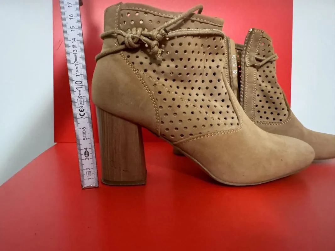Ghete JENNY FAIRY EU 39 | Caramel, Piele ecologică - Image 3