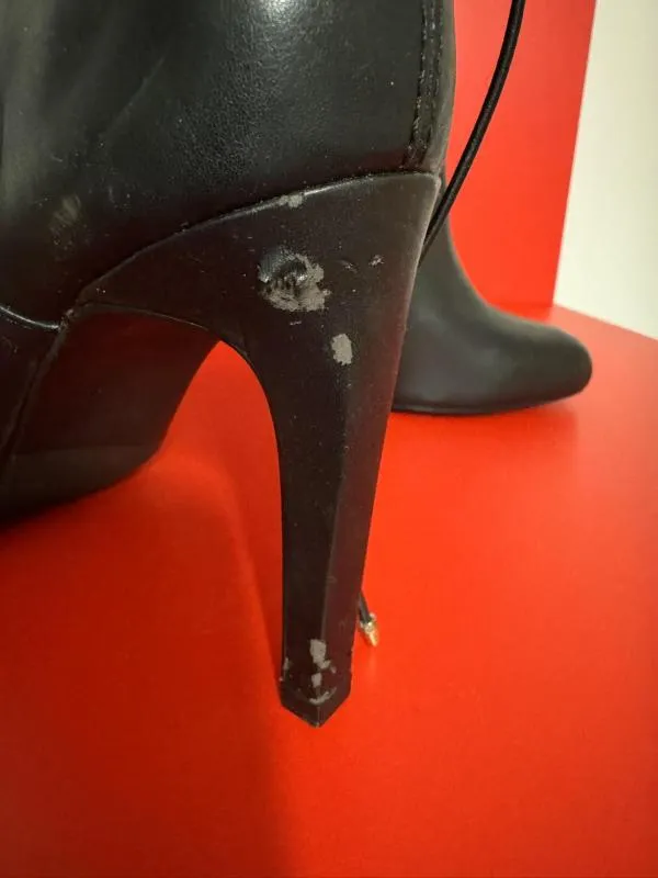 Ghete Zara EU 39 | Negru, Piele ecologică - Image 5