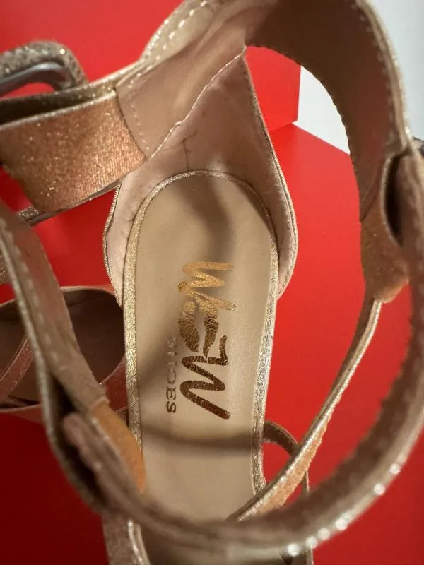 Pantofi cu toc înalt WOW SHOES EU 39 | Auriu, Poliester - Image 8