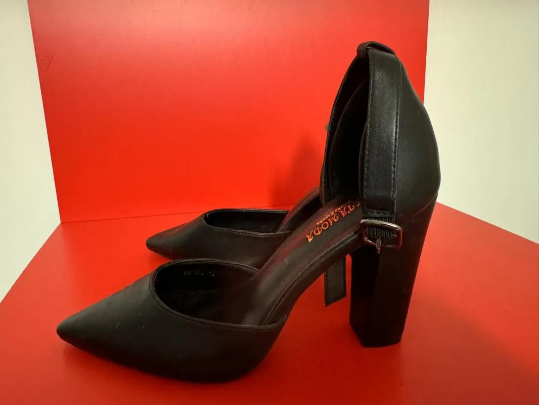 Pantofi cu toc înalt ALTA MODA EU 40 | Negru, Piele ecologică - Image 7