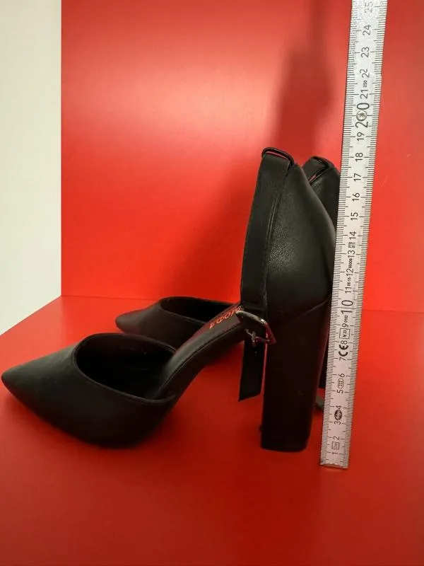 Pantofi cu toc înalt ALTA MODA EU 40 | Negru, Piele ecologică - Image 6