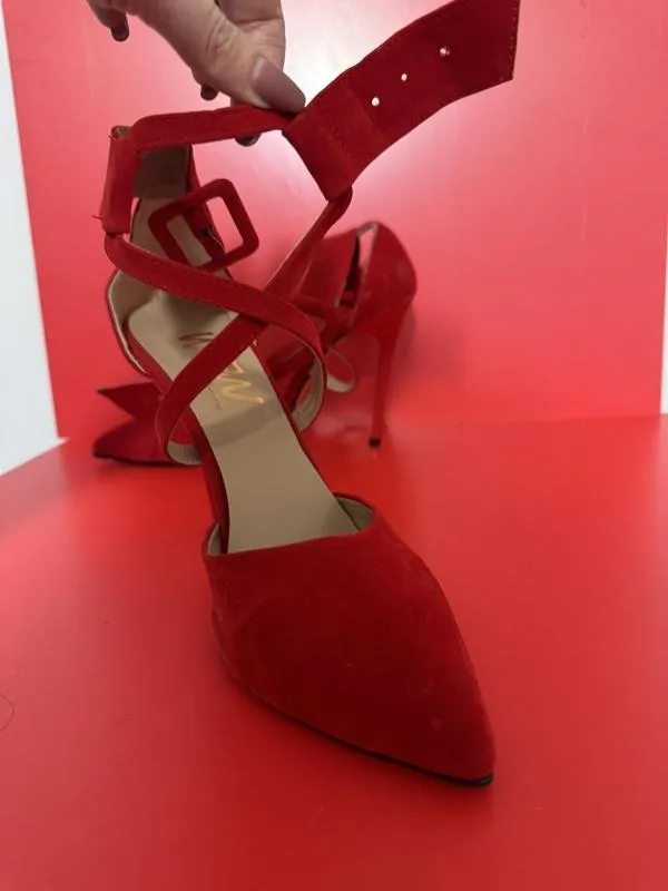 Pantofi cu toc înalt WOW SHOES EU 39 | Roșu, Piele ecologică - Image 5
