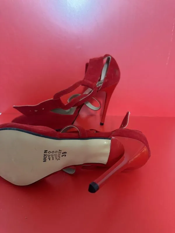 Pantofi cu toc înalt WOW SHOES EU 39 | Roșu, Piele ecologică - Image 6