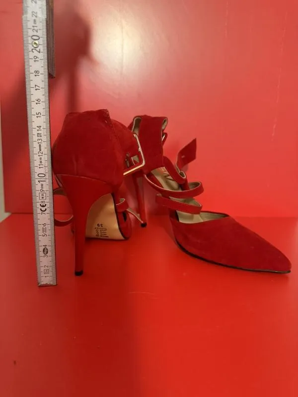 Pantofi cu toc înalt WOW SHOES EU 39 | Roșu, Piele ecologică - Image 3