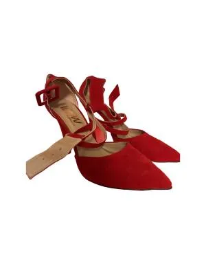 Pantofi cu toc înalt WOW SHOES EU 39 | Roșu, Piele ecologică