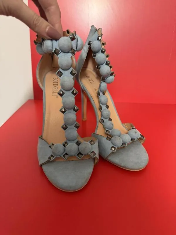 Sandale cu toc BOTINELLI EU 39 | Bleu, Piele ecologică - Image 3