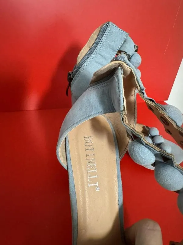 Sandale cu toc BOTINELLI EU 39 | Bleu, Piele ecologică - Image 6