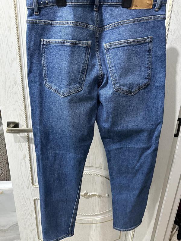 Blugi Bershka EU 40 | Albastru, Talie medie, Slim fit, Denim - Image 3