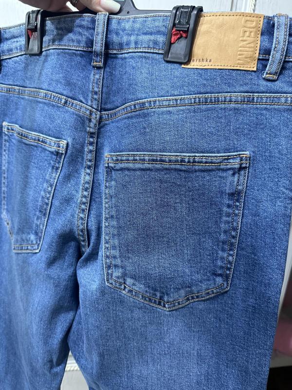 Blugi Bershka EU 40 | Albastru, Talie medie, Slim fit, Denim - Image 4