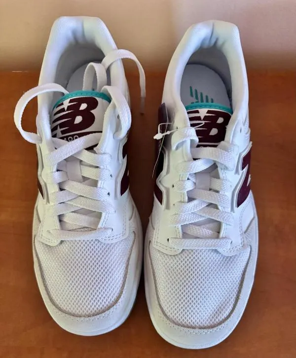 Sneakers New Balance EU 38 | Alb, Logo, Piele naturală - Image 3