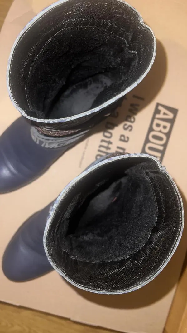Ghete No Brand EU 39 | Albastru, Piele naturală - Image 3