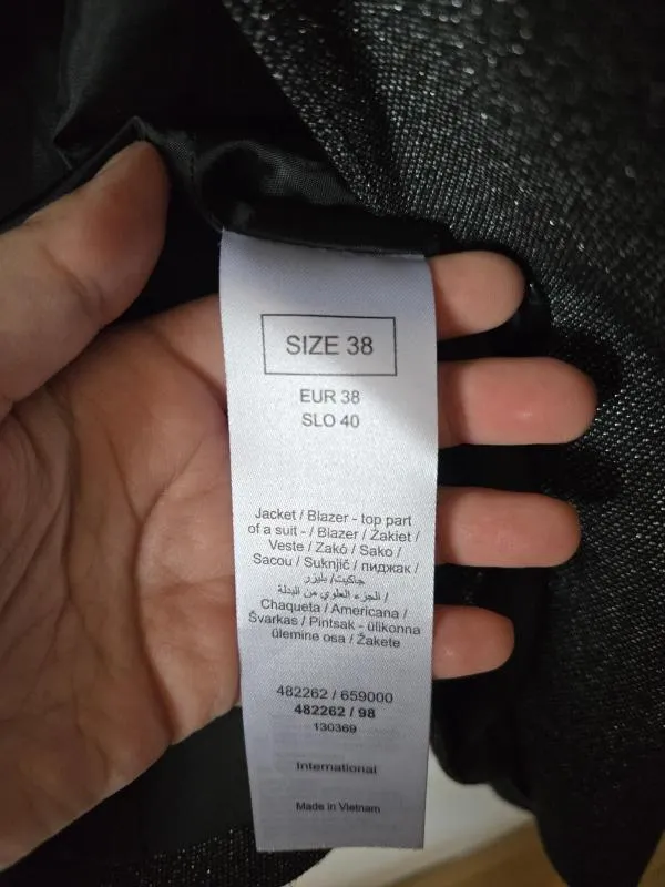 Blazer Orsay EU 38 | Gri, Paiete, Poliester - Image 4