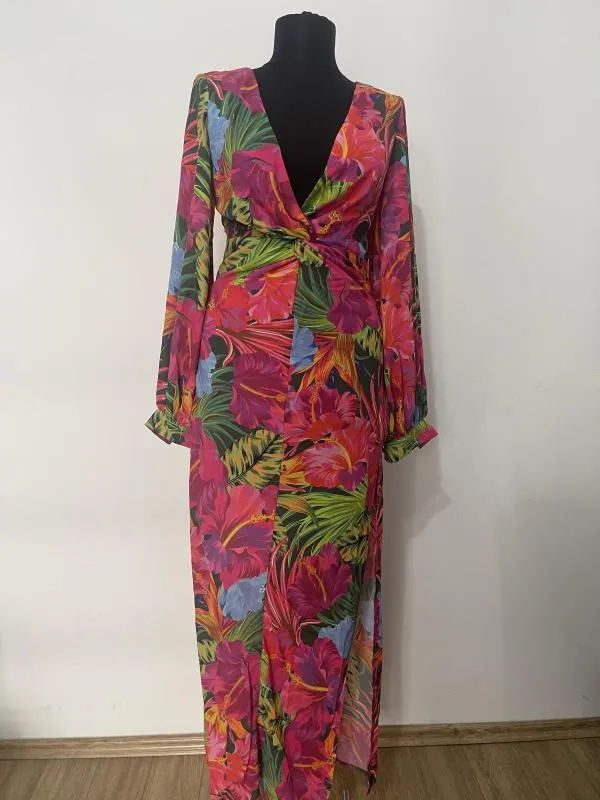 Rochie de plajă EU 38 | Fuchsia, Maxi - Image 8