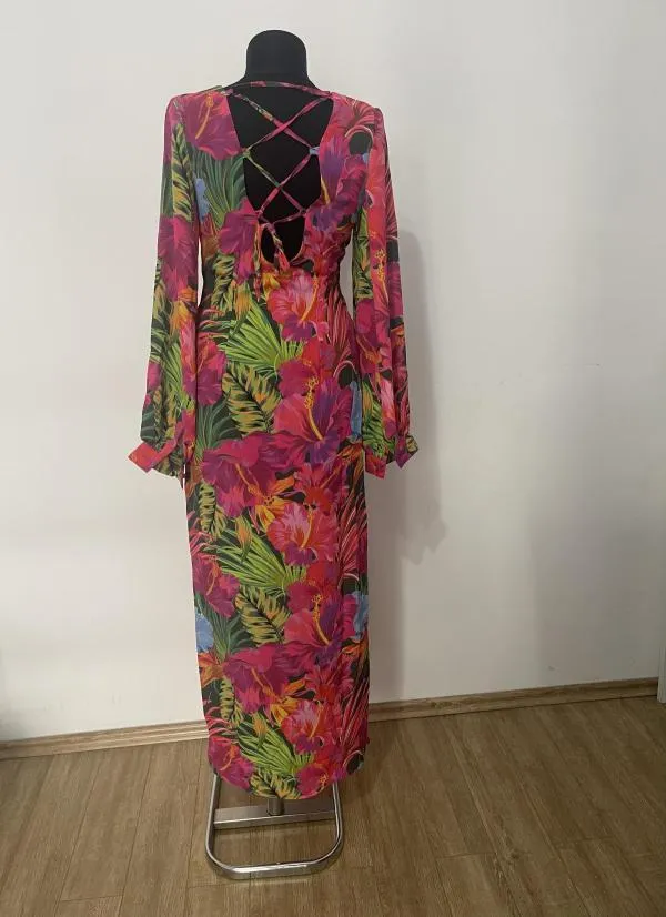 Rochie de plajă EU 38 | Fuchsia, Maxi - Image 5