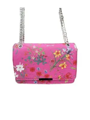 Geantă de umăr | Fuchsia, Floral & Tropical