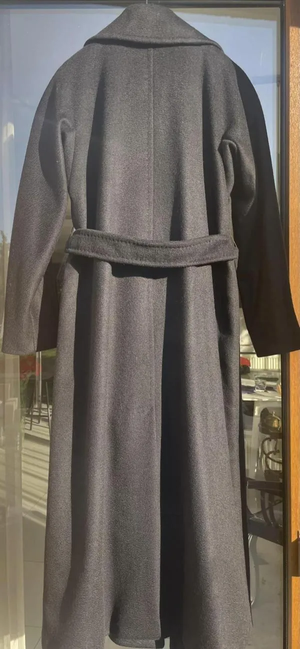 Palton din lână Max Mara EU 34 | Negru, Fără glugă, Lână - Image 3