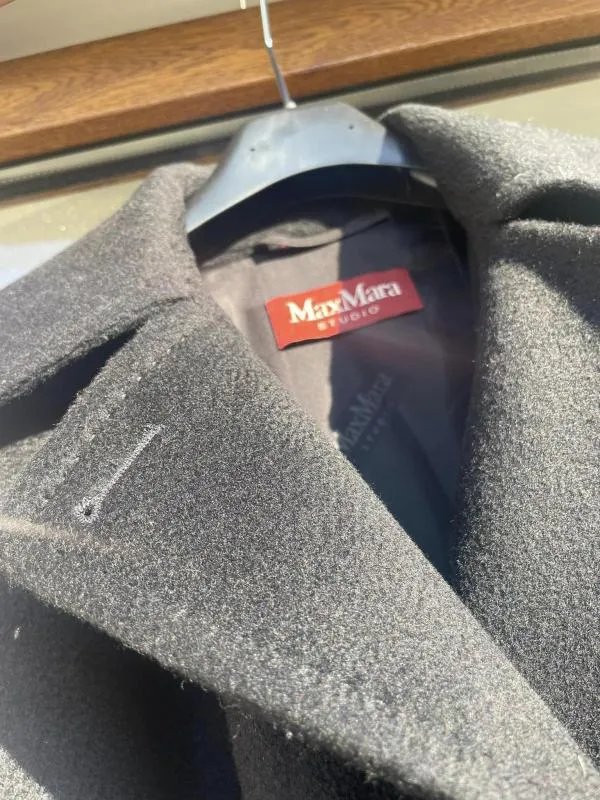 Palton din lână Max Mara EU 34 | Negru, Fără glugă, Lână - Image 4