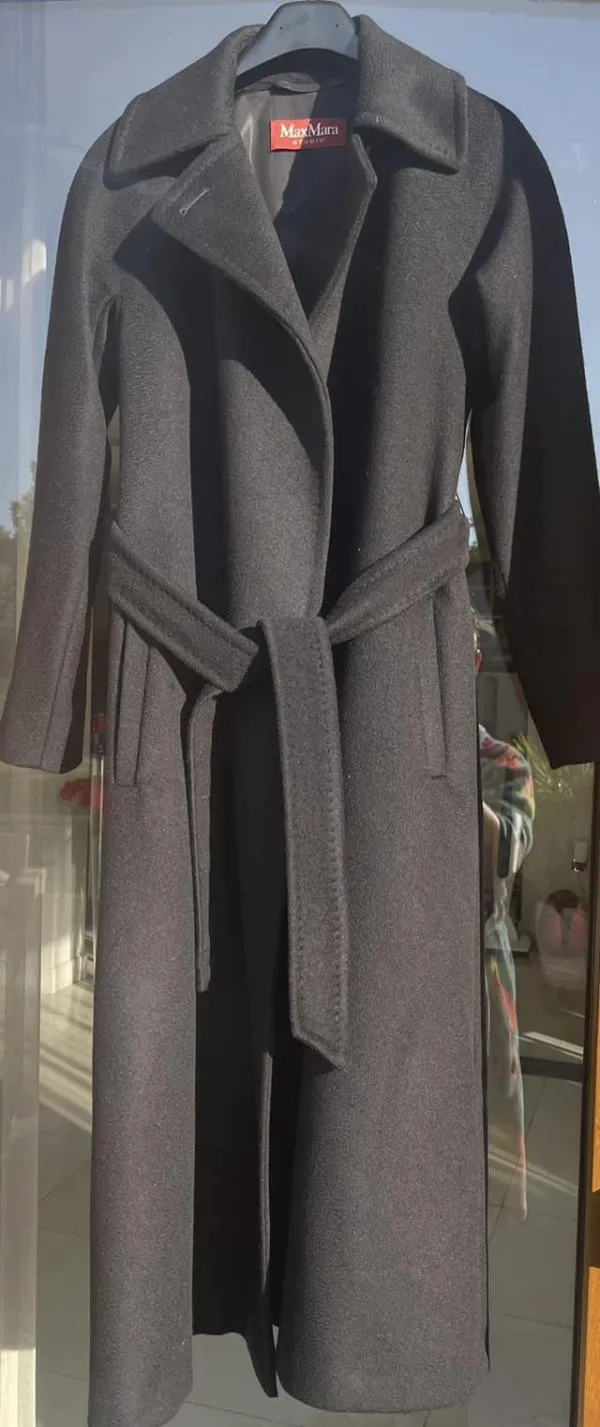 Palton din lână Max Mara EU 34 | Negru, Fără glugă, Lână - Image 2