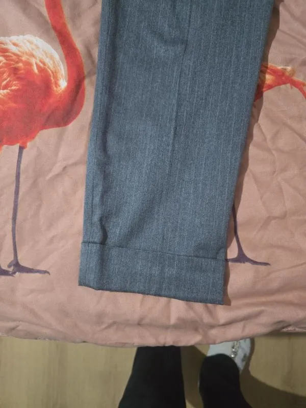 Pantaloni Zara XL | Gri, Poliuretan - Image 7