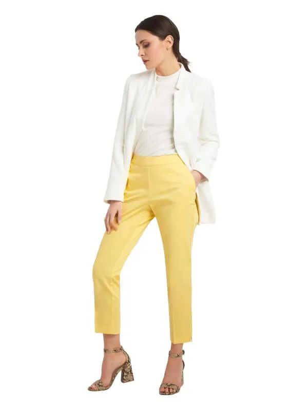 Pantaloni Orsay EU 40 | Galben, Lungi, Skinny fit, Poliester