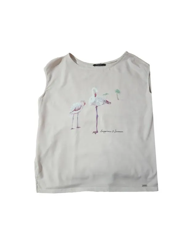 Top Mohito L | Roz, Normal, Pietre decorative, Poliester