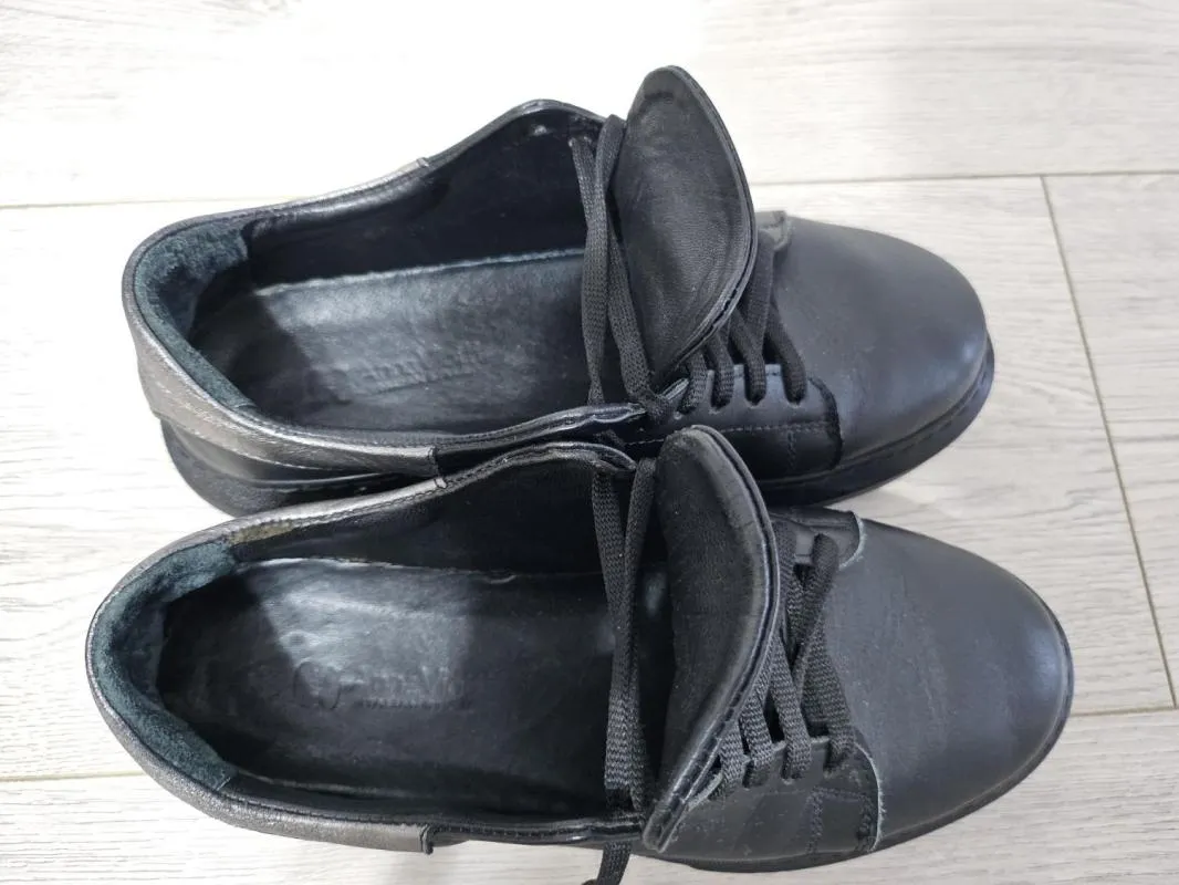 Pantofi talpă ortopedică Anna Viotti EU 36 | Negru, Piele naturală - Image 4