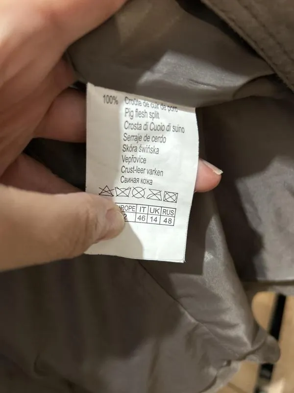 Trenci Camaieu EU 42 | Gri, Fără glugă, Piele întoarsă  Suede - Image 12