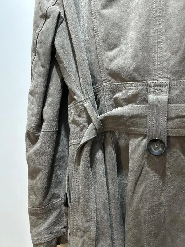 Trenci Camaieu EU 42 | Gri, Fără glugă, Piele întoarsă  Suede - Image 9