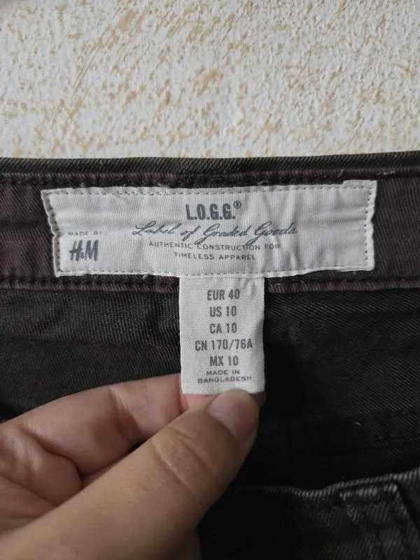 Blugi H&M EU 40 | Negru, Lungi, Talie medie, Skinny fit, Bumbac - Image 4