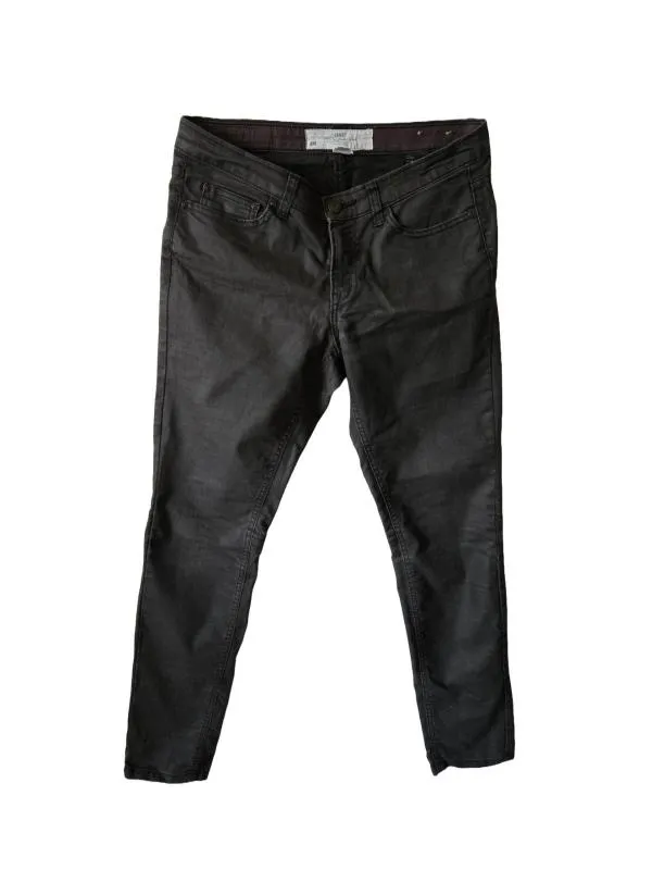 Blugi H&M EU 40 | Negru, Lungi, Talie medie, Skinny fit, Bumbac