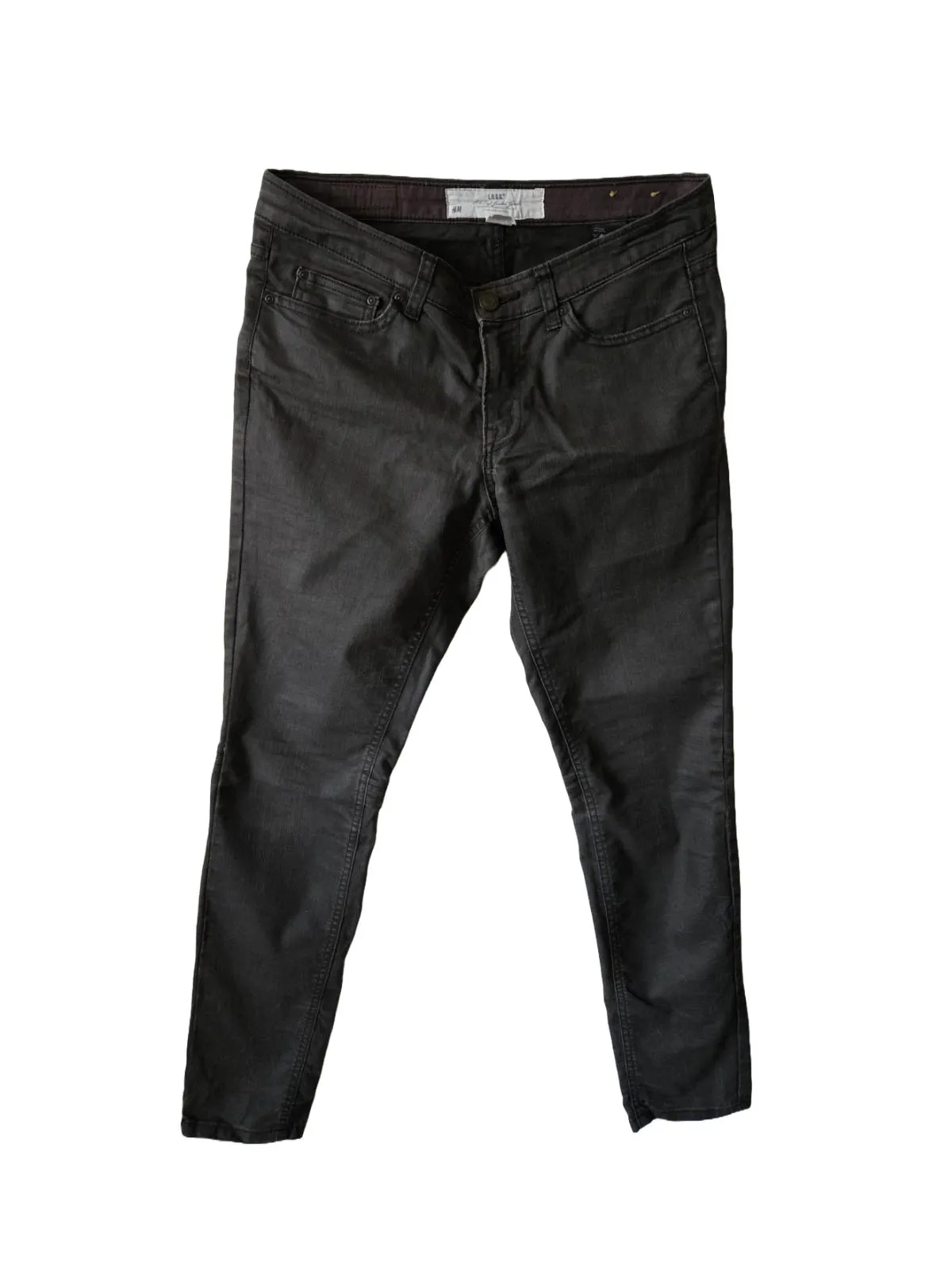 Blugi Skinny fit H&M EU 40 | Negru, Lungi, Talie medie, Bumbac