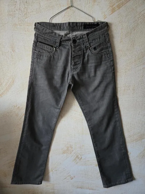 Blugi Jack&Jones EU 30 | Gri, Talie înaltă, Regular (Standard) fit, Bumbac - Image 2