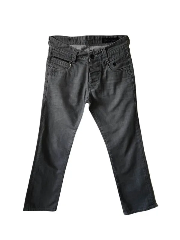 Blugi Jack&Jones EU 30 | Gri, Talie înaltă, Regular (Standard) fit, Bumbac