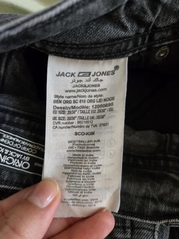 Blugi Jack&Jones EU 30 | Negru, Talie medie, Skinny fit, Bumbac - Image 7