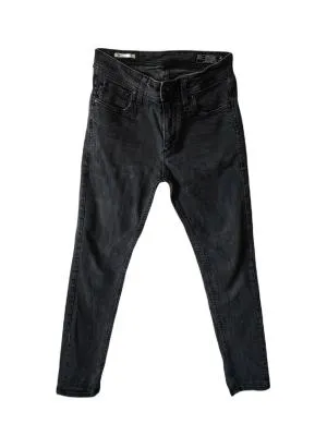 Blugi Jack&Jones EU 30 | Negru, Talie medie, Skinny fit, Bumbac