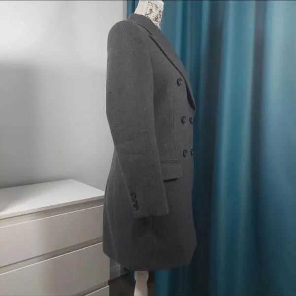 Palton din lână Dolce & Gabbana EU 44 | Gri, Fără glugă, Petite, Lână - Image 2