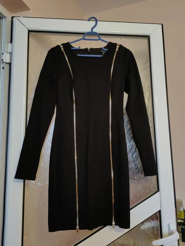 Rochie mulată Guess S | Negru, Mini, Mânecă lungă - Image 4
